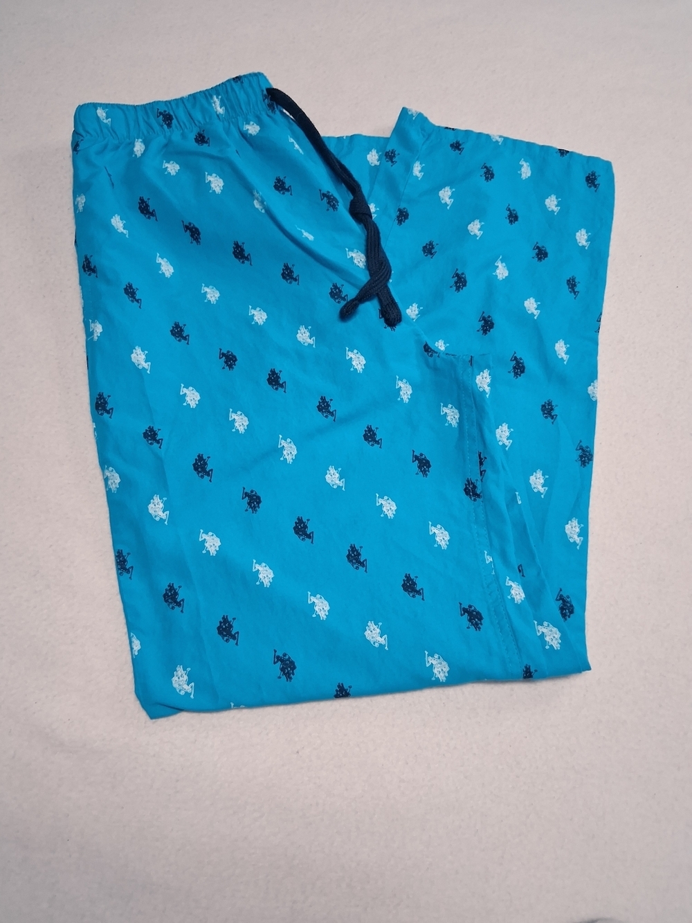 4/20$ ➡️ U.S. Polo Assn. Bright Teal Printed Drawstring Joggers